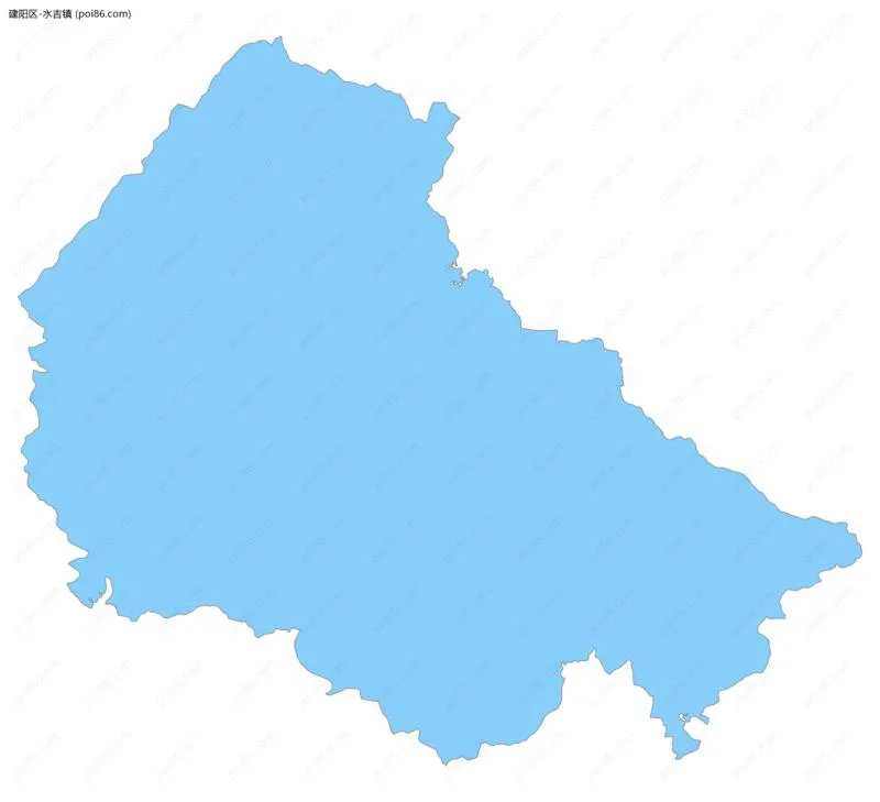 水吉镇边界地图