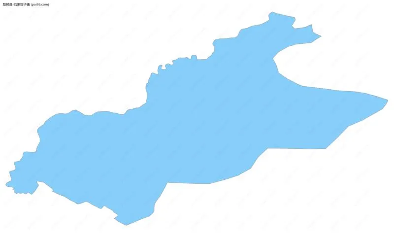 刘家馆子镇边界地图