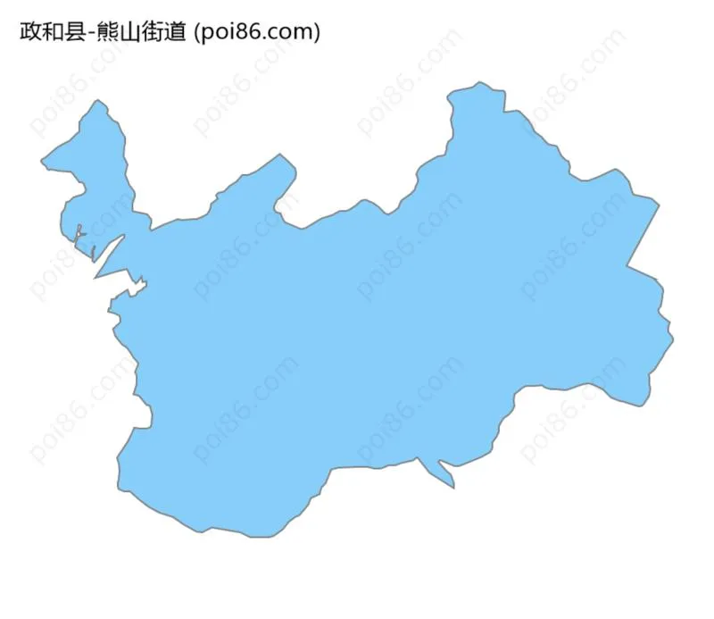 熊山街道边界地图