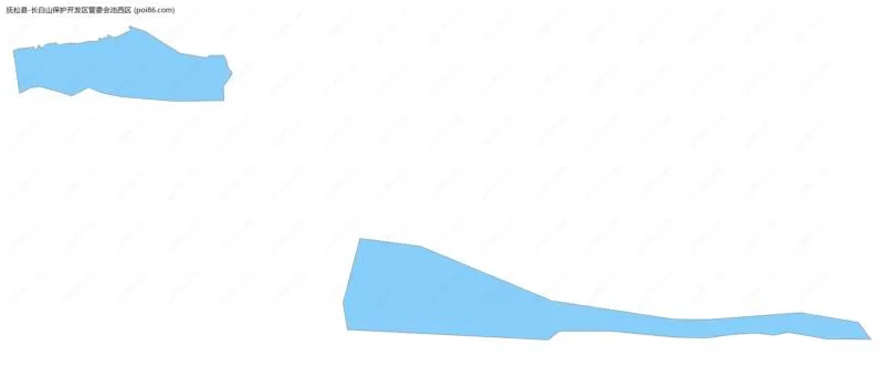 长白山保护开发区管委会池西区边界地图