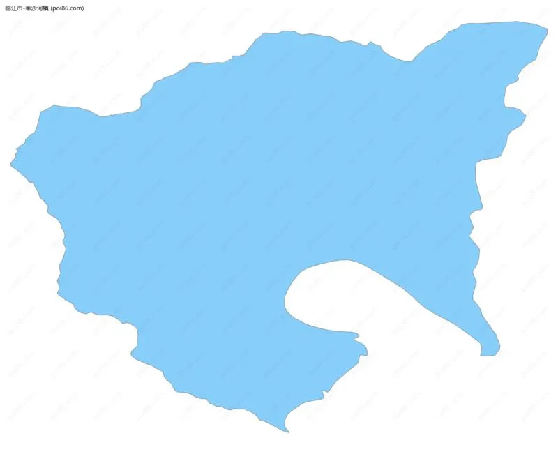 苇沙河镇边界地图