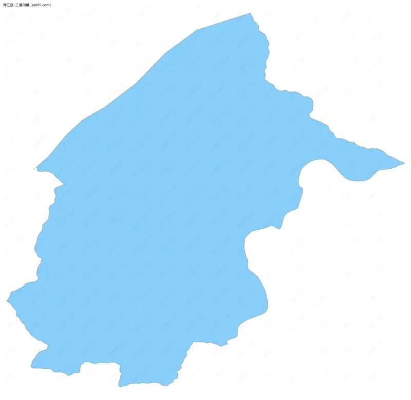 三道沟镇边界地图