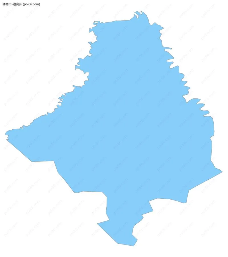 边岗乡边界地图