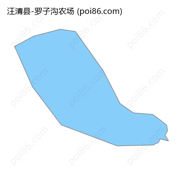 罗子沟农场边界地图