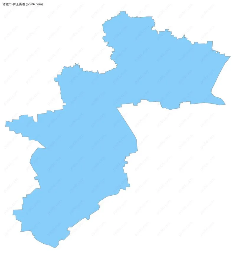 舜王街道边界地图