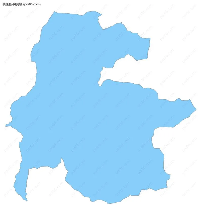 凤尾镇边界地图