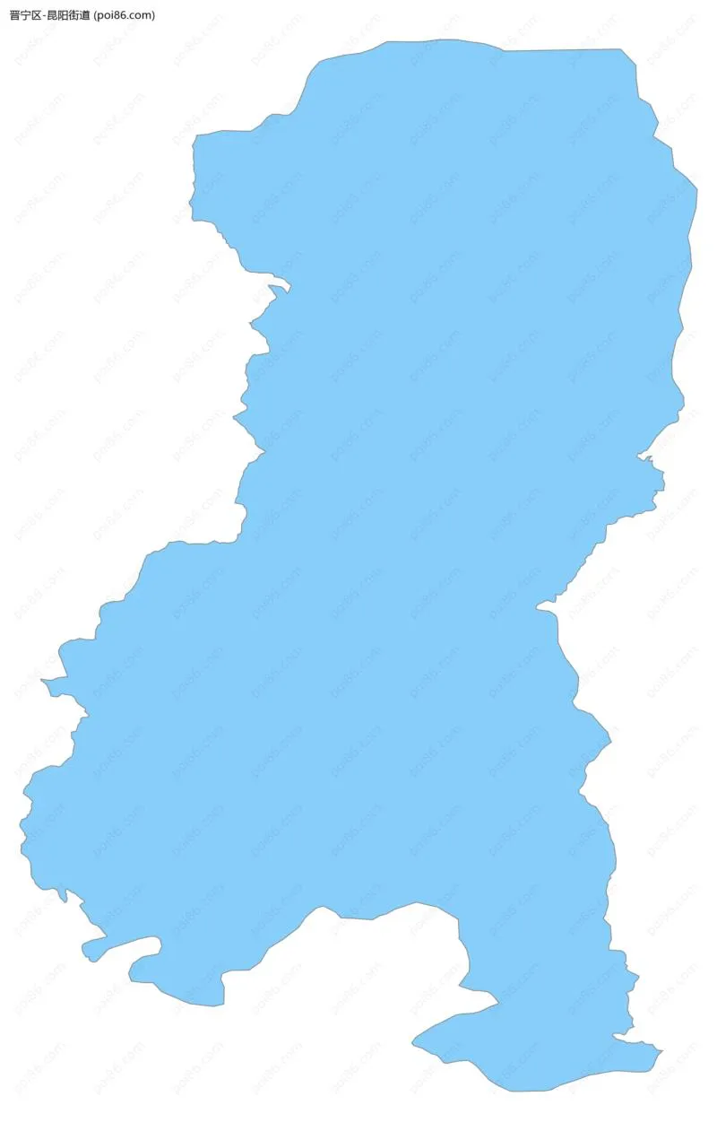 昆阳街道边界地图