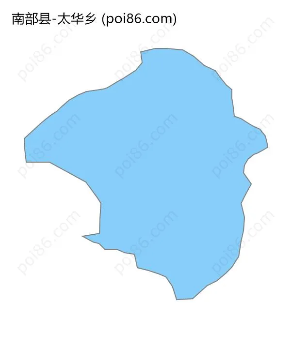 太华乡边界地图