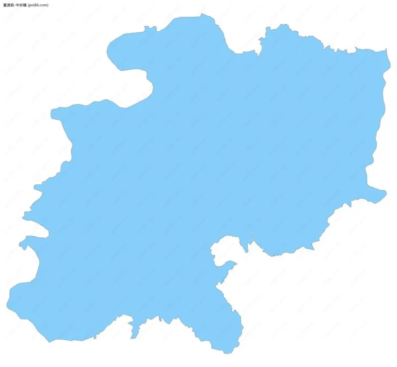 中安镇边界地图