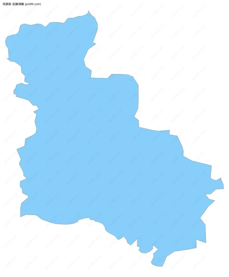 茈碧湖镇边界地图