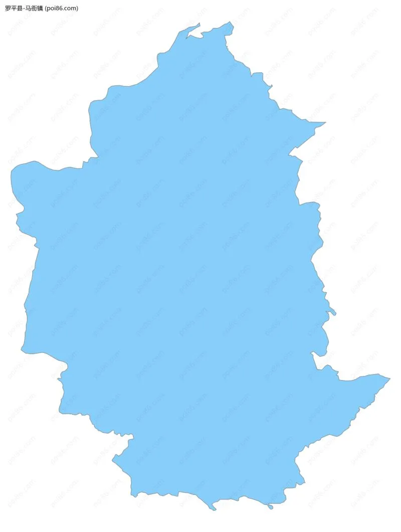 马街镇边界地图