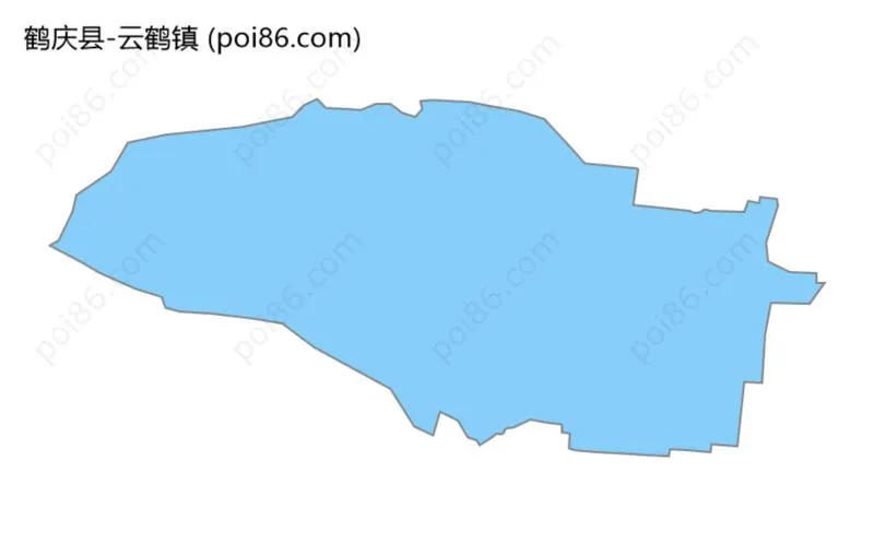 云鹤镇边界地图