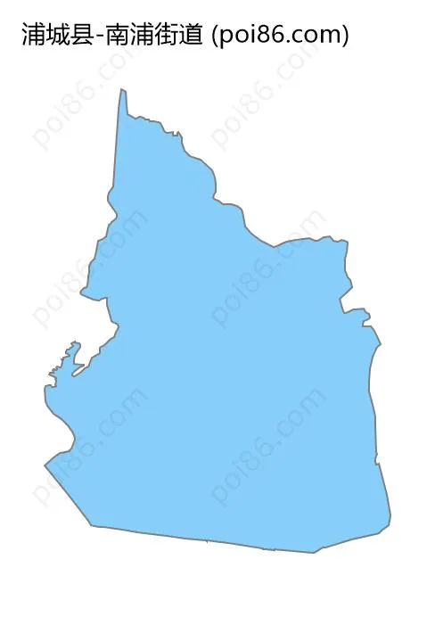 南浦街道边界地图