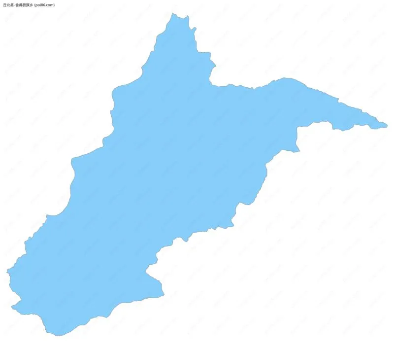 舍得彝族乡边界地图