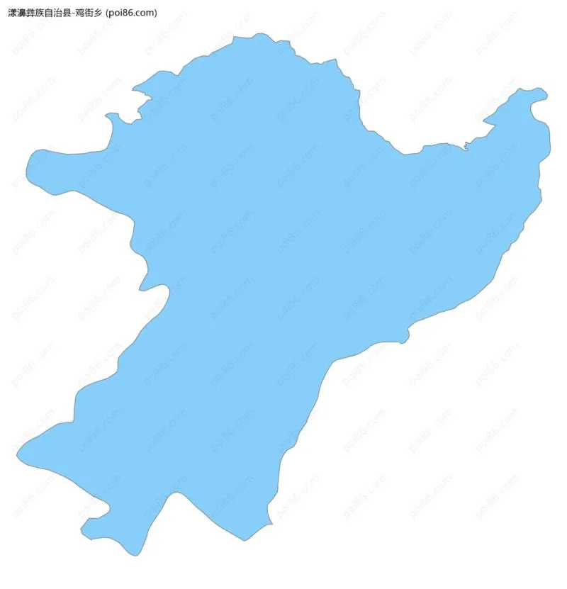 鸡街乡边界地图