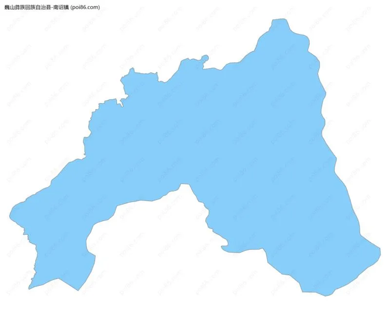 南诏镇边界地图