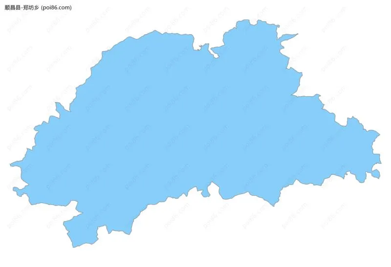 郑坊乡边界地图