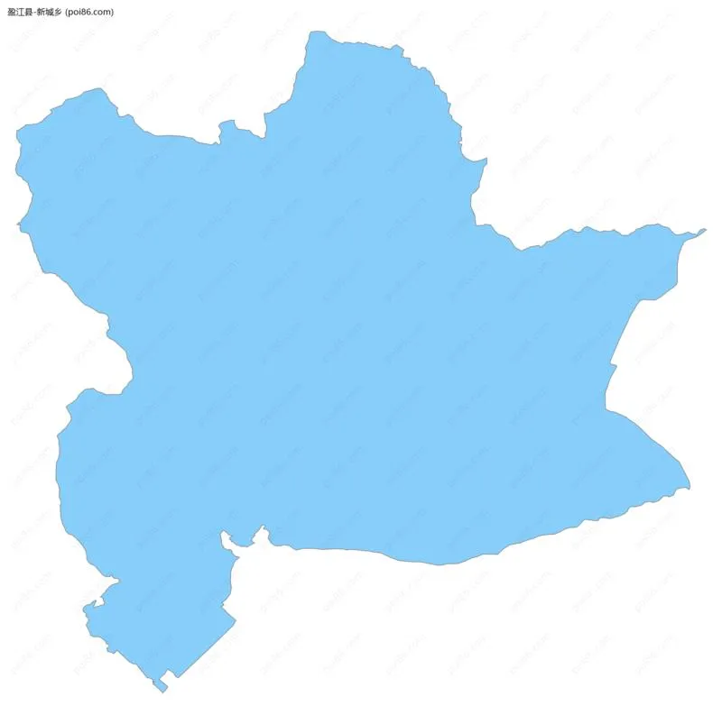 新城乡边界地图