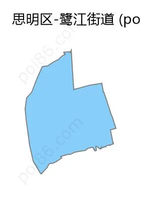 鹭江街道边界地图