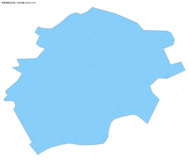 大西岔镇边界地图