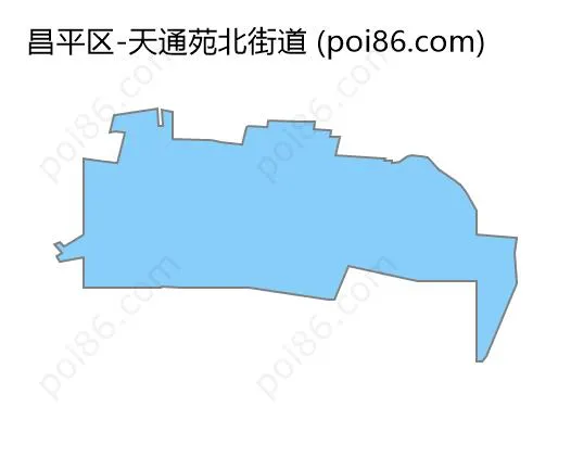 天通苑北街道边界地图