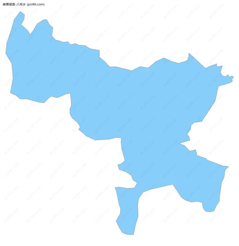 八布乡边界地图