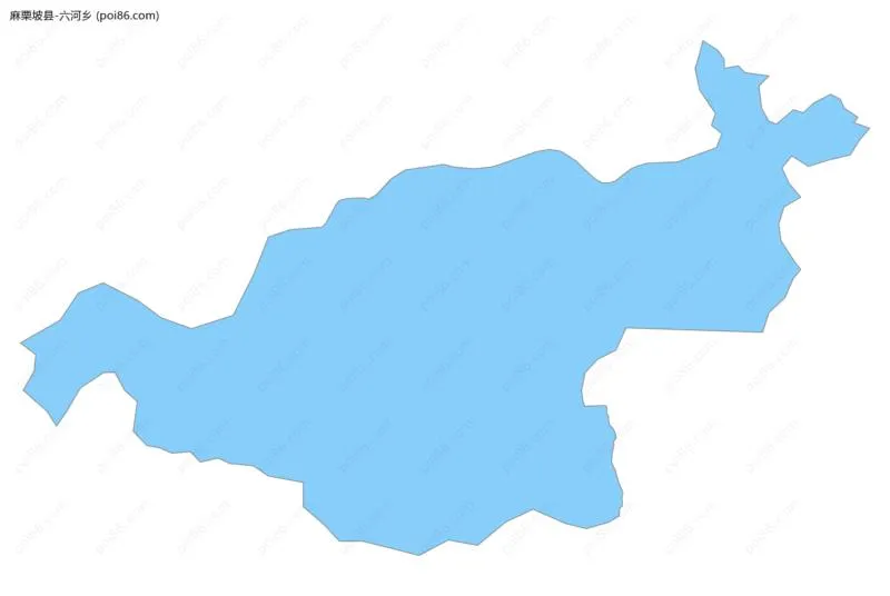 六河乡边界地图