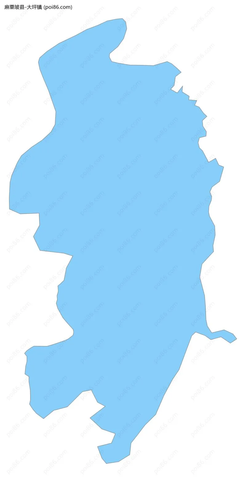 大坪镇边界地图