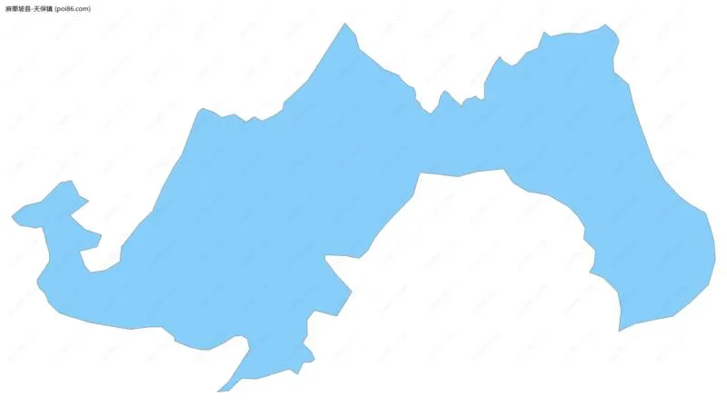 天保镇边界地图