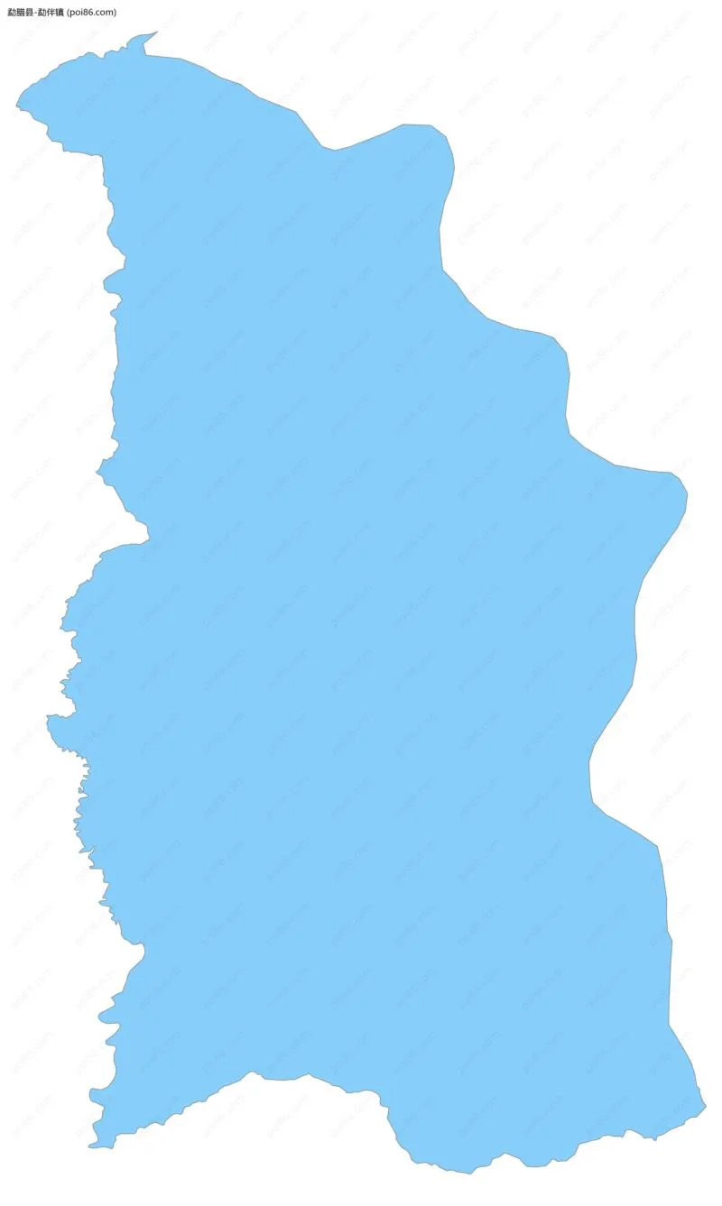 勐伴镇边界地图