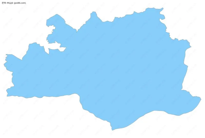 中山乡边界地图