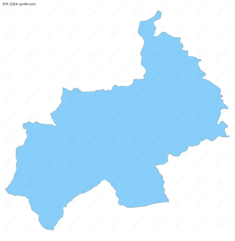 江东乡边界地图