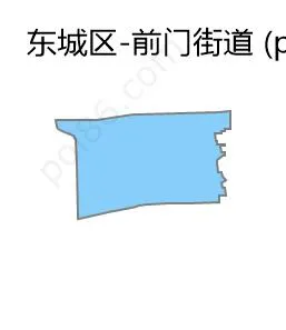 前门街道边界地图