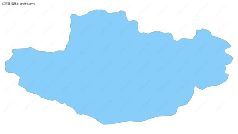 洛恩乡边界地图