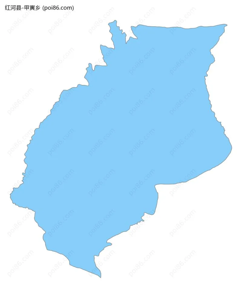 甲寅乡边界地图