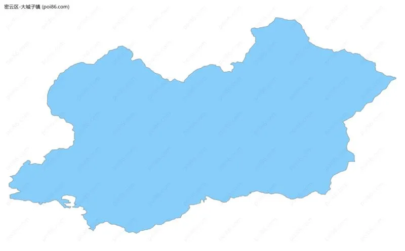 大城子镇边界地图