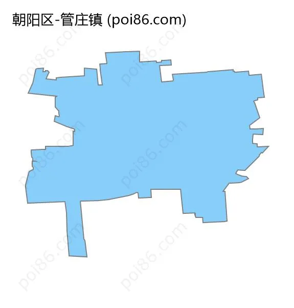 管庄镇边界地图