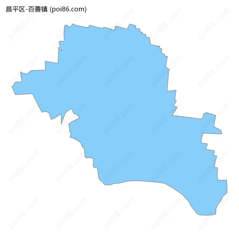 百善镇边界地图