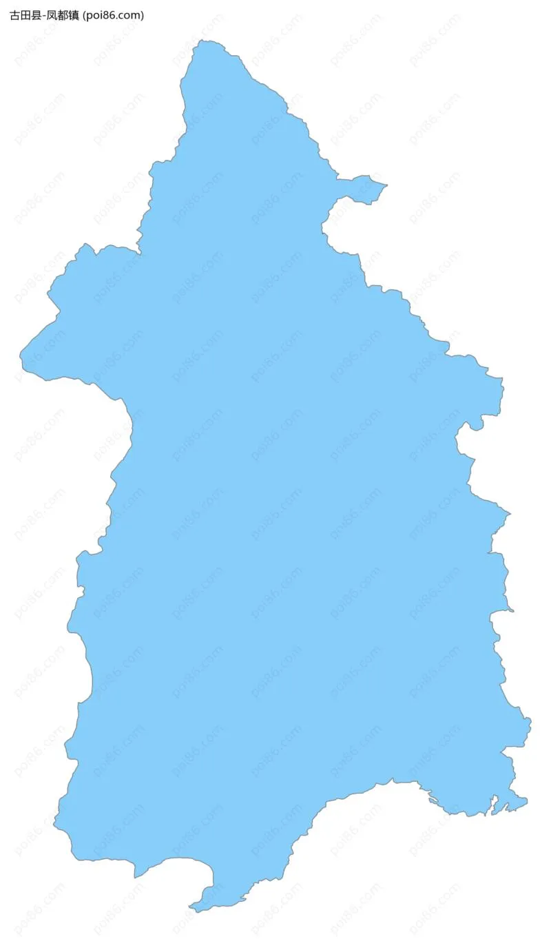 凤都镇边界地图