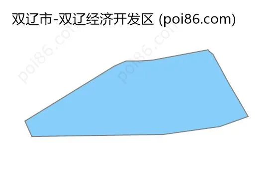 双辽经济开发区边界地图