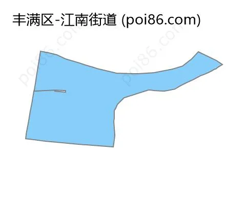 江南街道边界地图