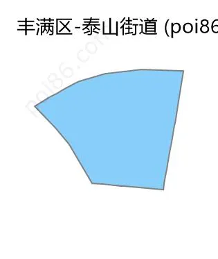 泰山街道边界地图