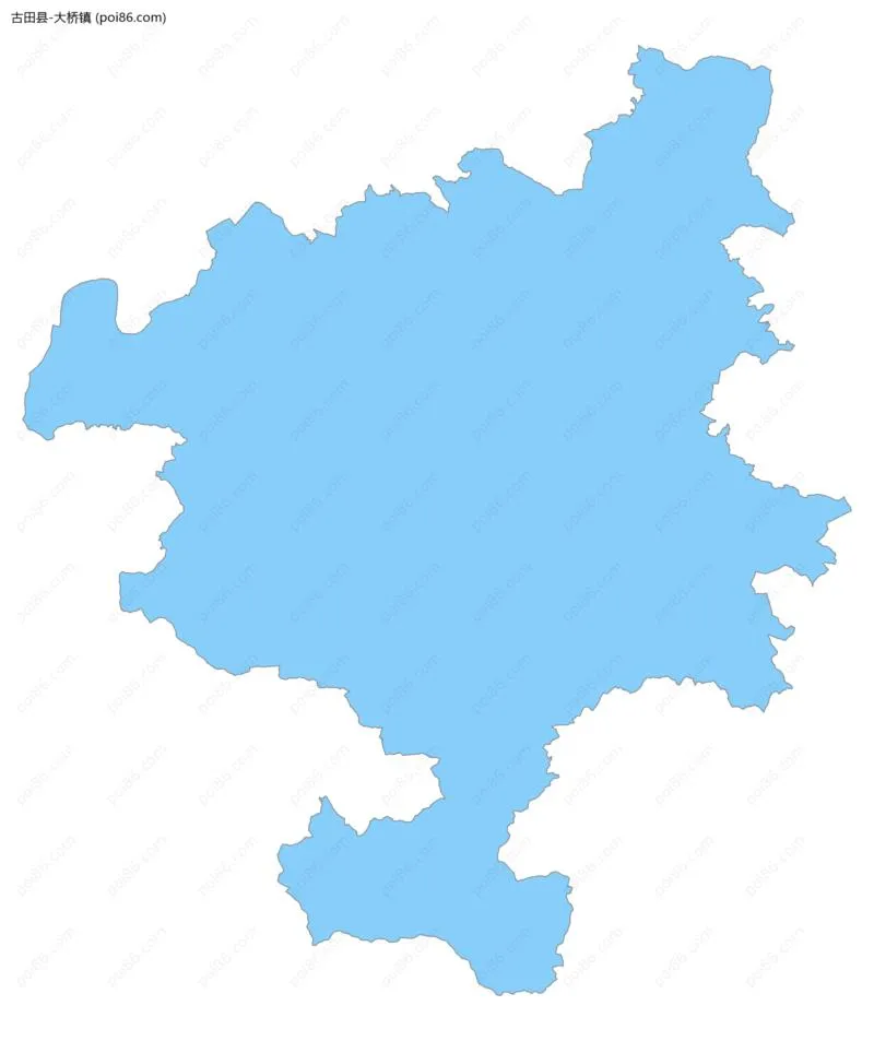 大桥镇边界地图