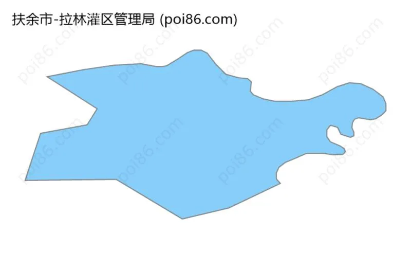 拉林灌区管理局边界地图