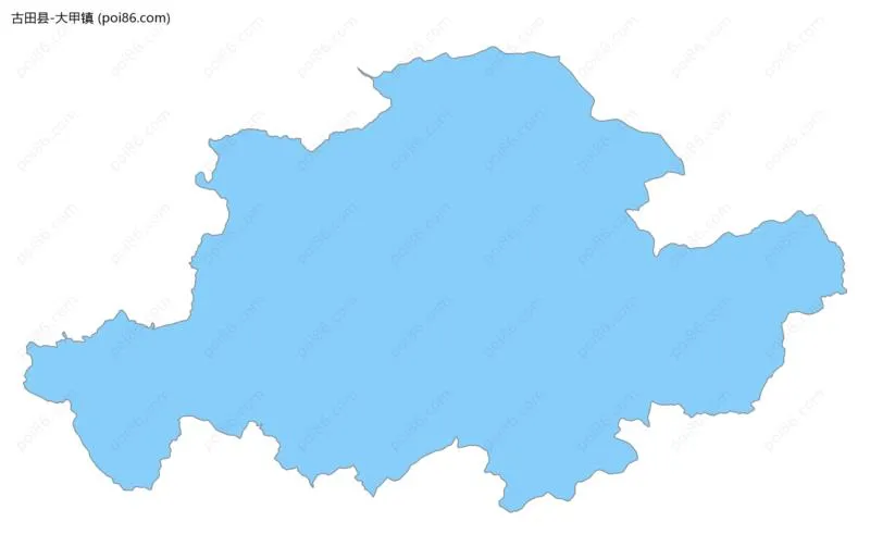 大甲镇边界地图