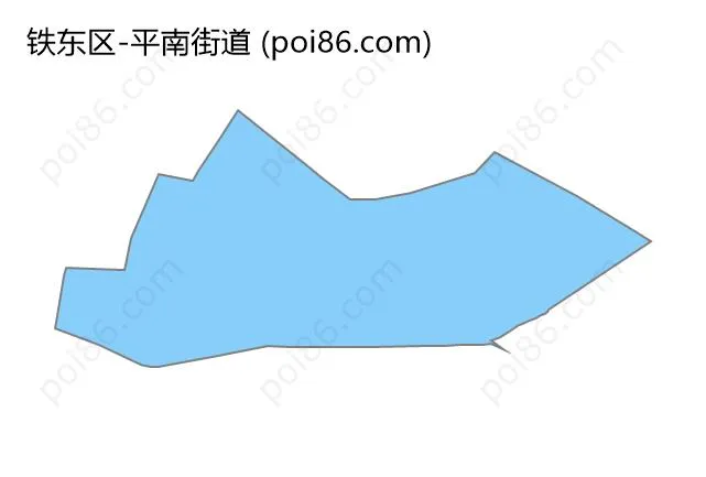 平南街道边界地图