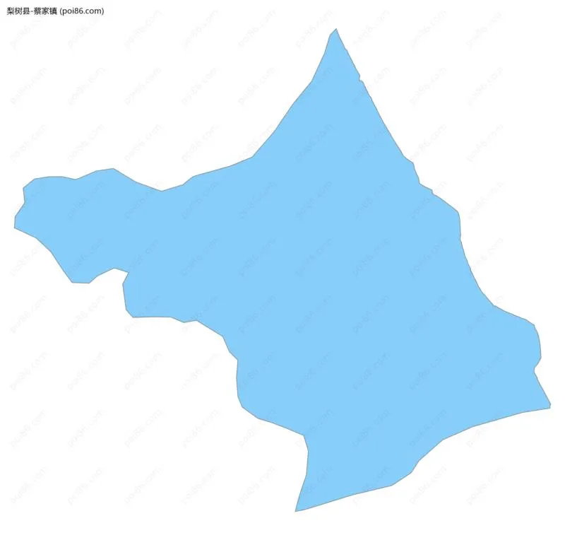 蔡家镇边界地图