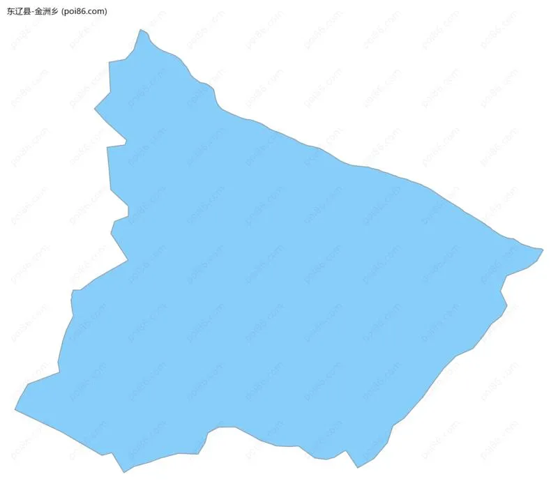 金洲乡边界地图