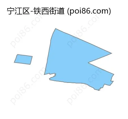 铁西街道边界地图