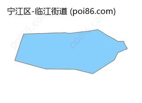 临江街道边界地图